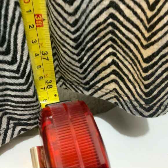 NWT PLENTY BY TRACY REESE SZ XS BLACK WHITE V-NECK HERRINGBONE PRINT FLOWY DRESS - Picture 8 of 9